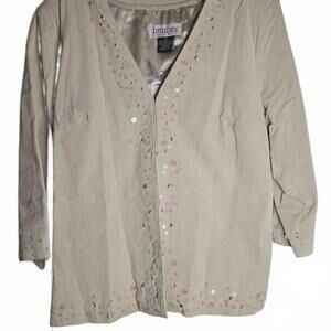 Bradley Bayou Yellow Suede Leather Studded Jacket
